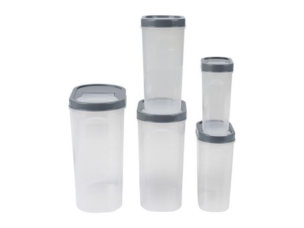 Silvercrest Grey Food Storage Containers - 5 Pack
