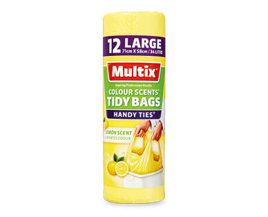 Coloured and Scented Large Kitchen Tidy Bags 12pk