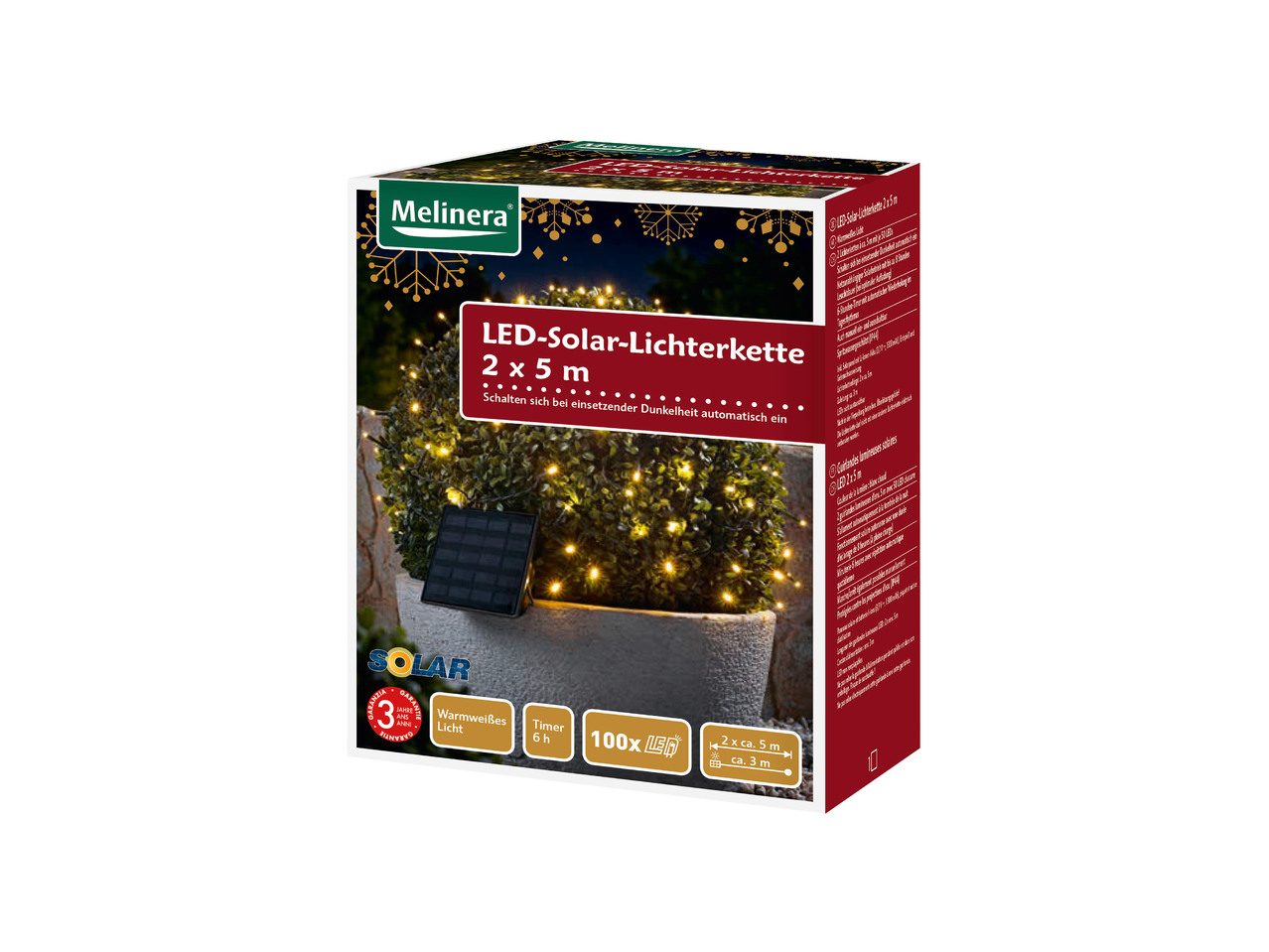 LED solární světelný řetěz