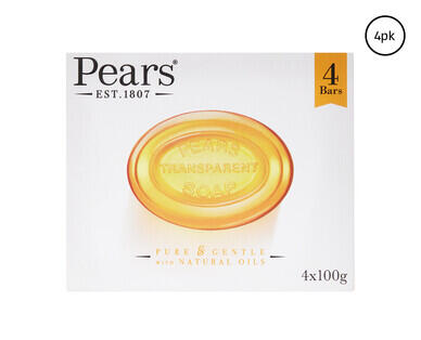 Pears Pure and Gentle Soap 4 x 100g