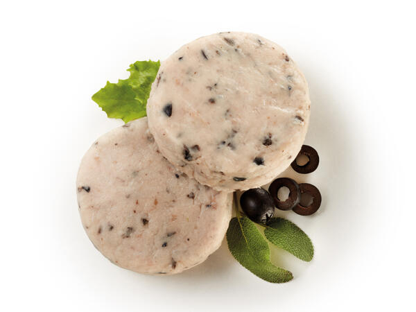 Sea Bass Fishburgers with Olives