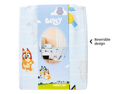 Children's Bluey Quilt Cover Set or Sheet Set – Single Size