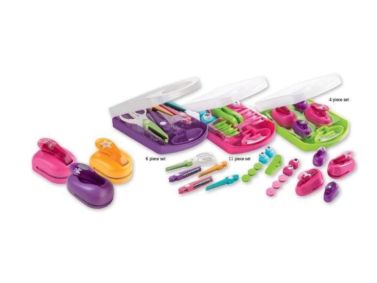 Crelando Craft Scissors Set/ Craft Paper Punch Set