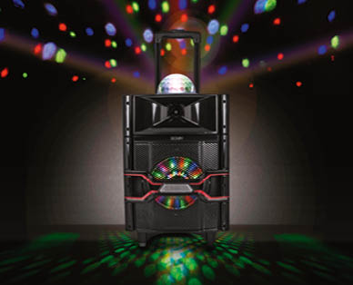 Portable DJ Speaker with Lights