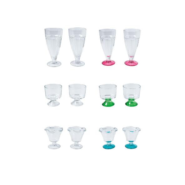 HOME CREATION KITCHEN(R) 				Coupes à glace en verre, 2 pcs