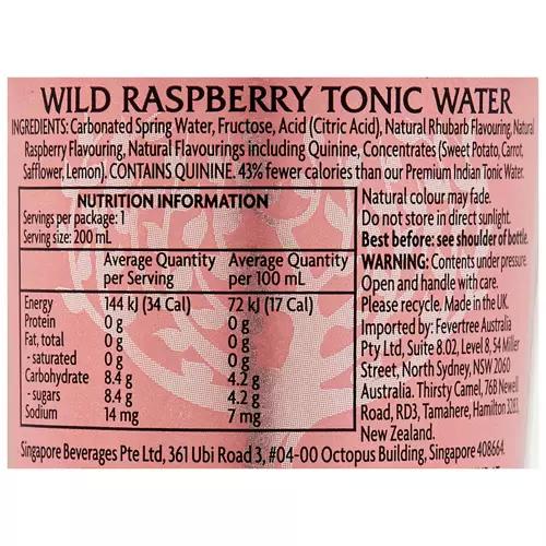 Wild Raspberry Tonic 4 Pack 200ml