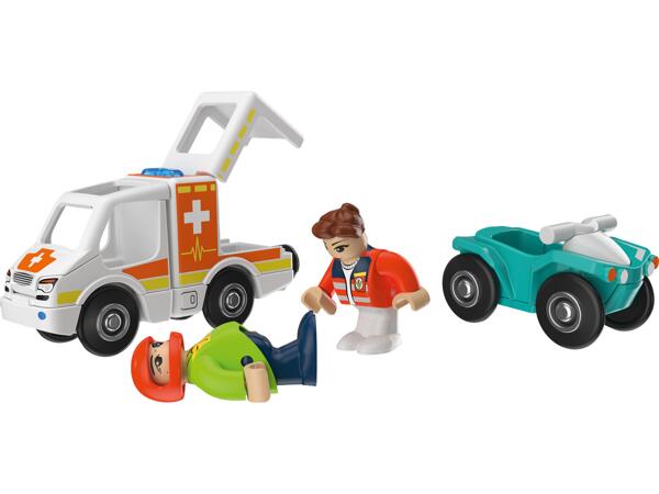 Emergency Vehicle Set for Wooden Tracks