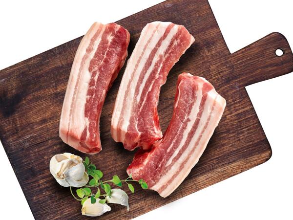 Frische Schweinebauch Streifen
