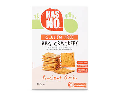 Has No Gluten Free BBQ Crackers 100g
