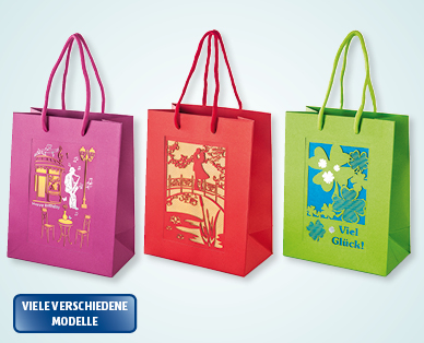 Lasergestanzte Geschenk-Tragtasche