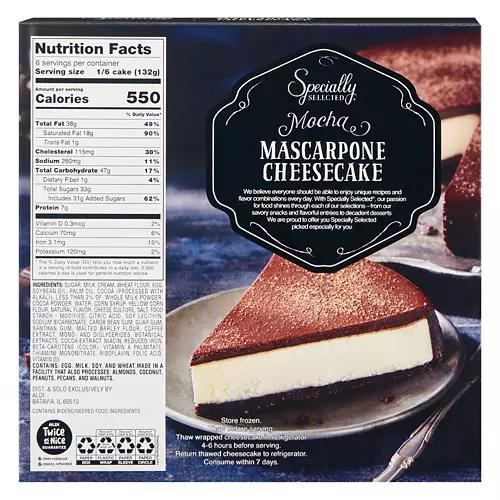 Mocha Mascarpone Cheesecake, 6 count