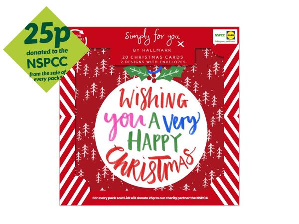 NSPCC Classic Christmas Cards - 20 Pack