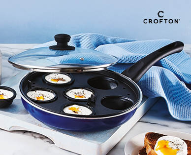 Egg Poacher Pan with Glass Lid