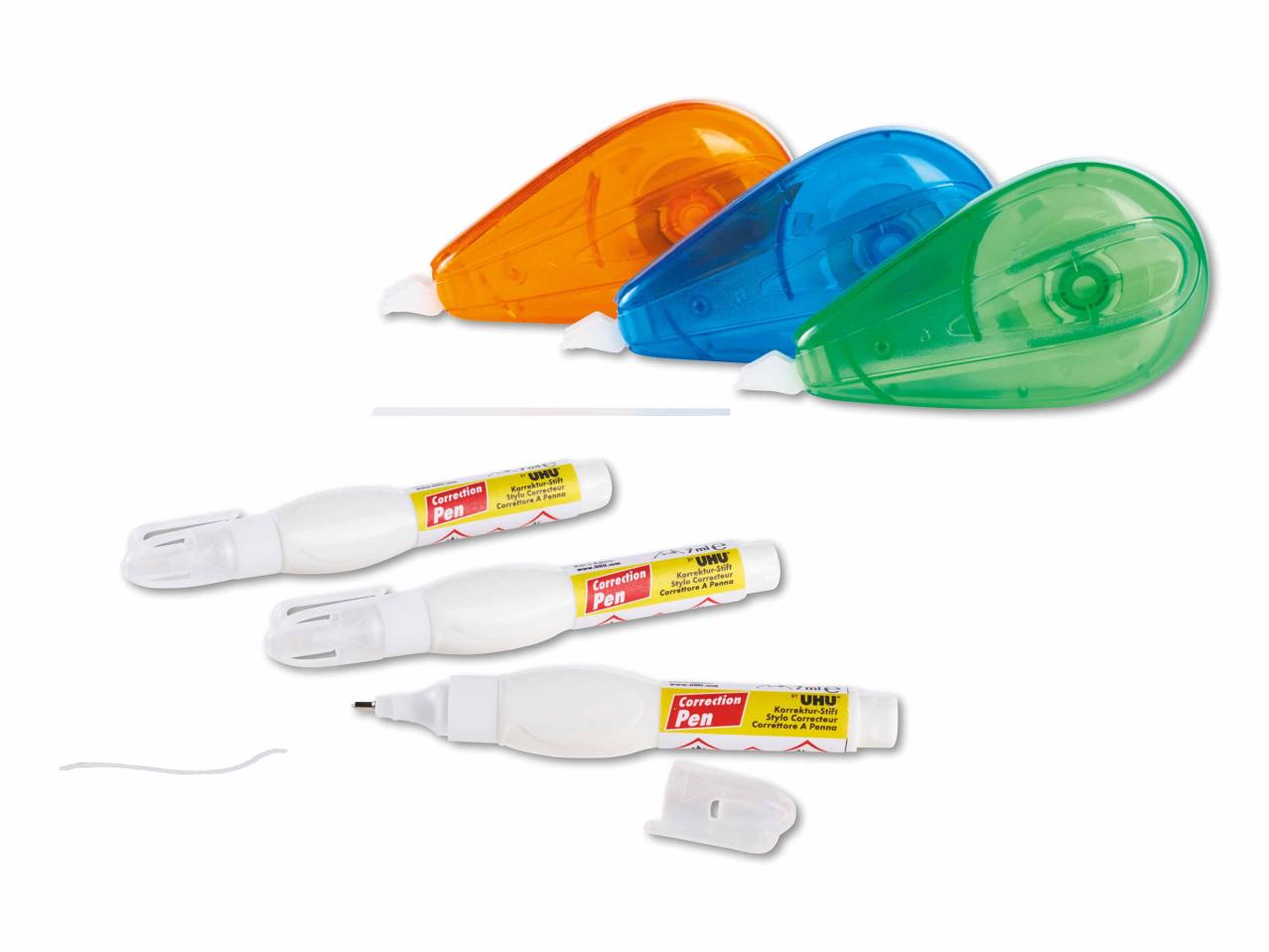 Roller/ stylo correcteur, lot de 3