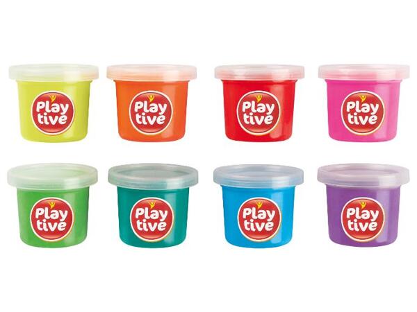 Playtive Sada modelovacích plastelín, 8dílná