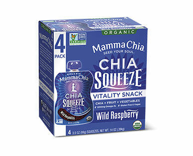Mamma Chia Blackberry Bliss or Wild Raspberry Chia Squeeze