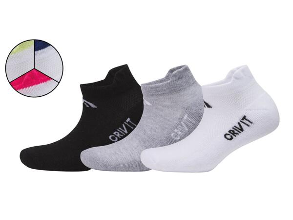 Ladies' sports trainer socks, 3 pairs