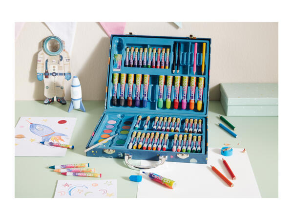 Crelando Kids' Art Case - 76 piece set