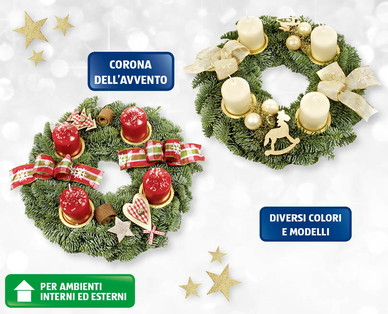 Corona/Composizione dell'Avvento oppure corona da porta piccola