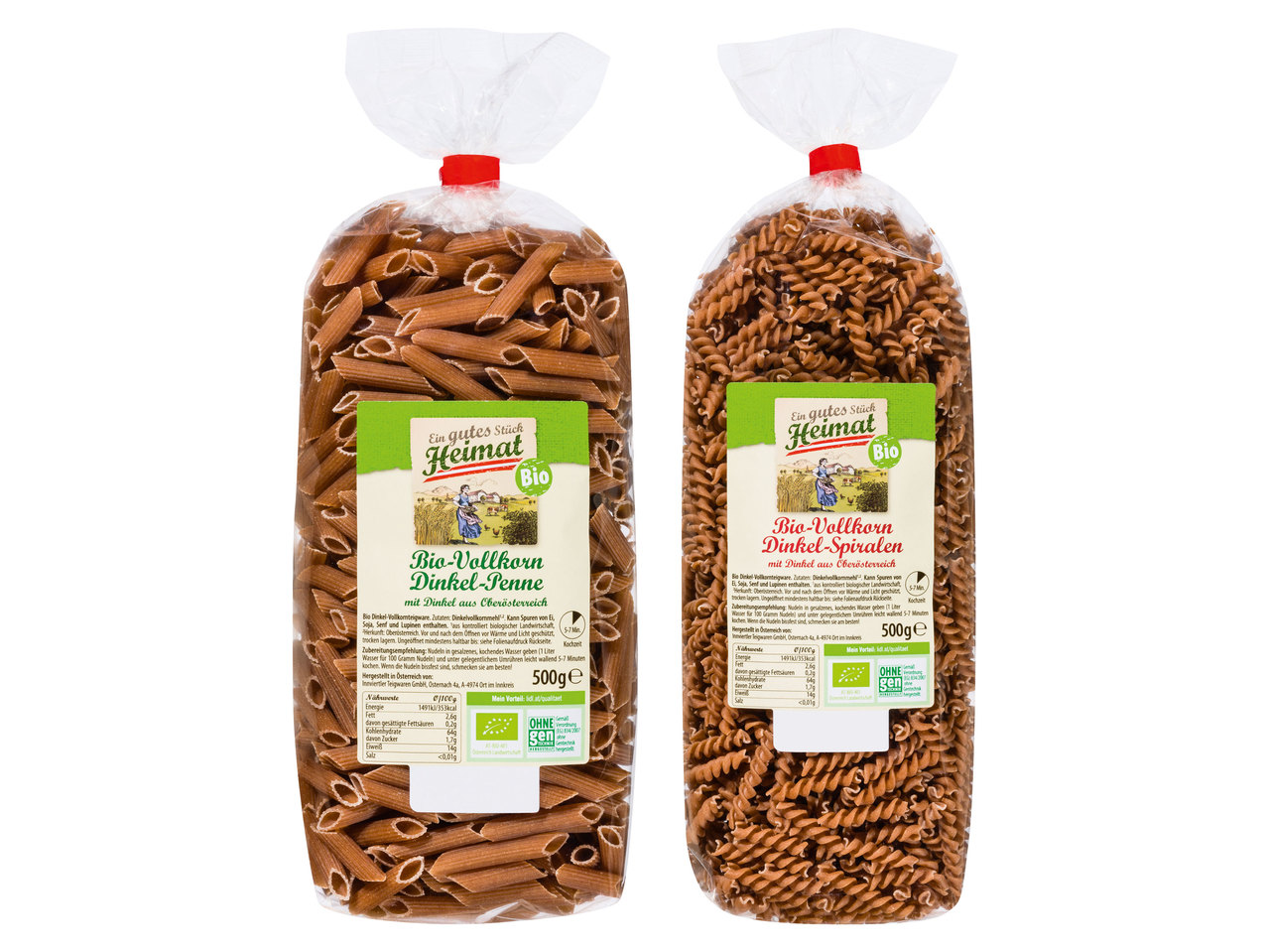 EIN GUTES STÜCK HEIMAT BIO Bio-Dinkel-Vollkornteigware