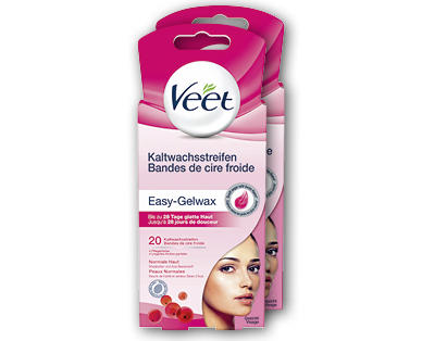 Bandes de cire froide pour le visage VEET