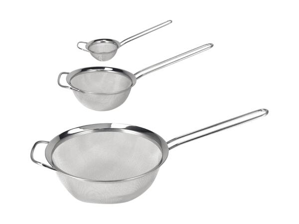 Edelstahl-Sieb-Set, 3-tlg.