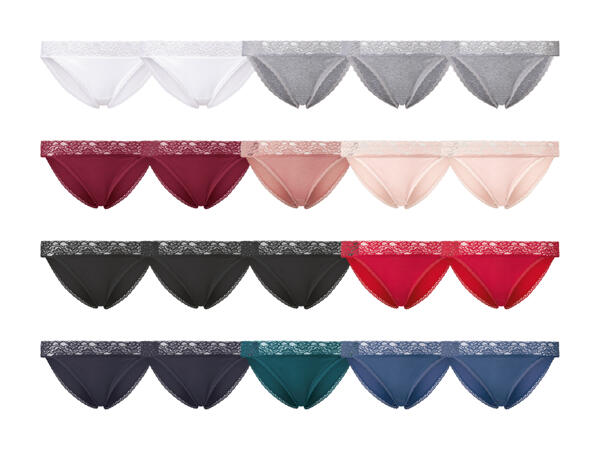 Slips taille basse, lot de 5