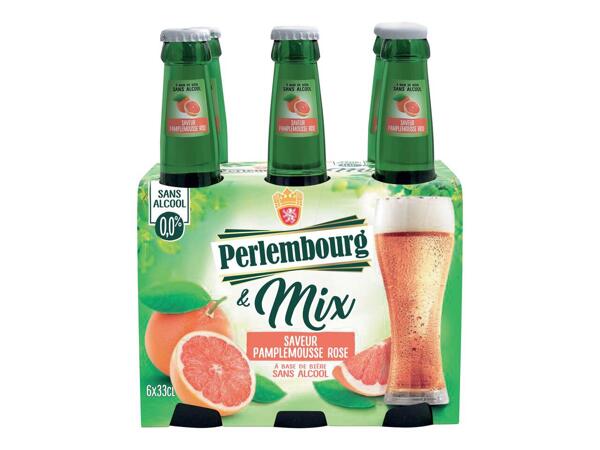 Perlembourg & Mix bière sans alcool saveur pamplemousse rose