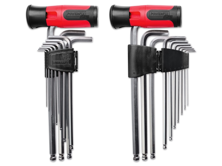 POWERFIX(R)PROFI+ Kugelkopf-Stiftschlüssel-Satz, 11-teilig