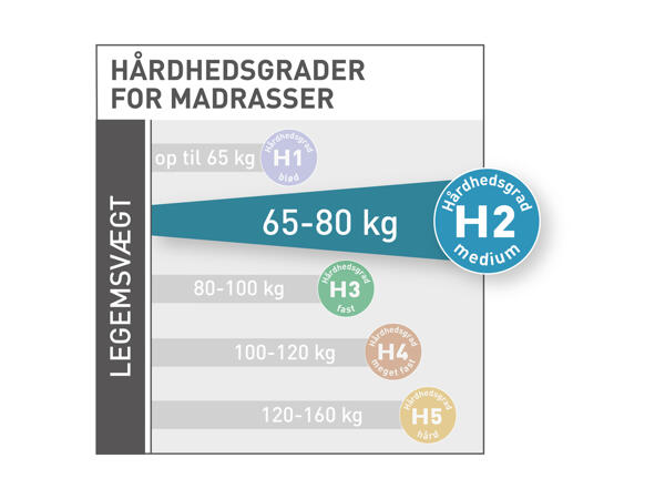MERADISO(R) Koldskumsmadras med 7 zoner