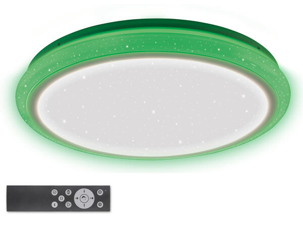 LED-Deckenleuchte mit Farb-Dekolicht