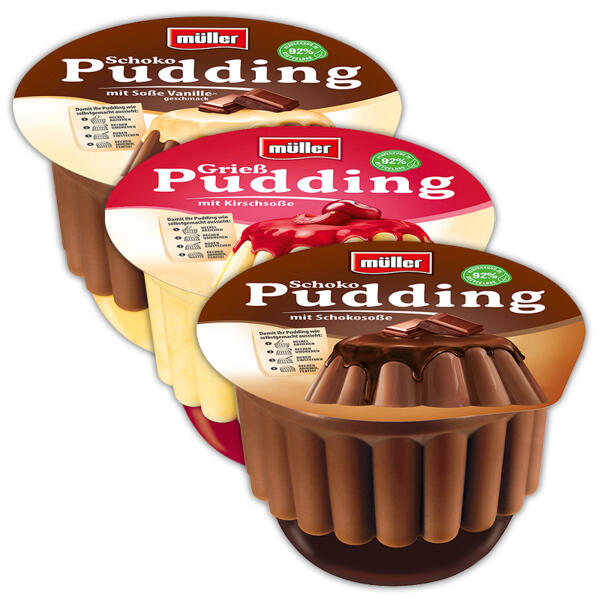 Pudding mit Soße