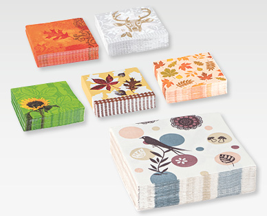 Serviettes à motifs automnaux SOLO