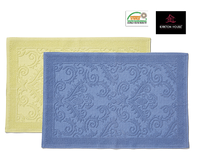 Luxury Jacquard Woven Cotton Bath Mat