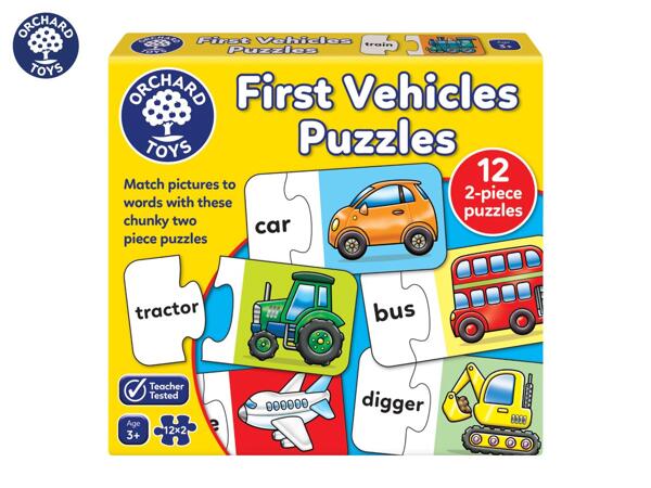 First Vehicles Puzzles Mini Game