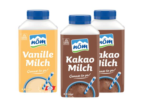 Kakao- oder Vanillemilch