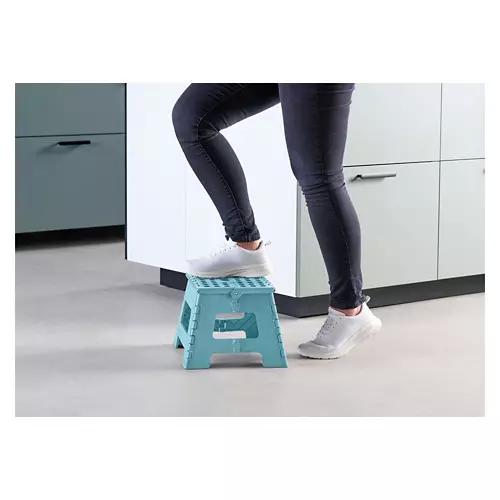Folding Step Stool Light, Blue