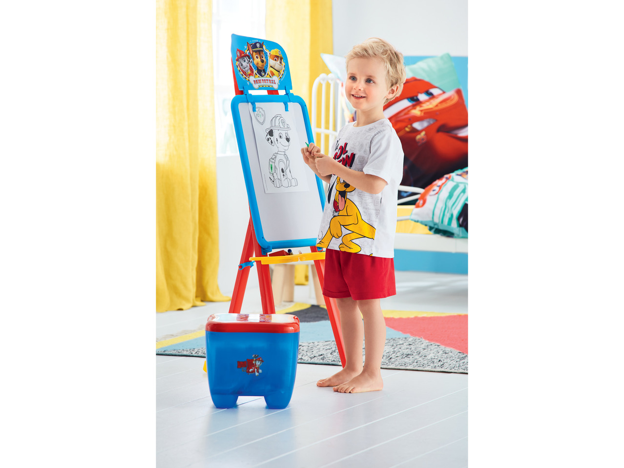 Kids' Character Easel with Stool