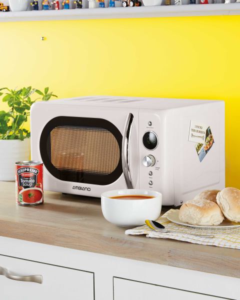Ambiano Cream Retro Microwave