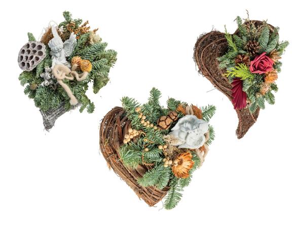 Composizione per cimitero a forma di cuore