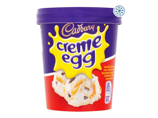 Cadbury Creme Egg Ice Cream Tub