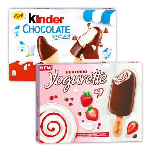 Kinder Schokolade Eis / Yogurette Eis