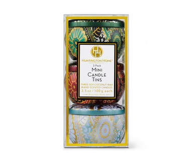 Huntington Home 3-Pack Mini Candle Tins