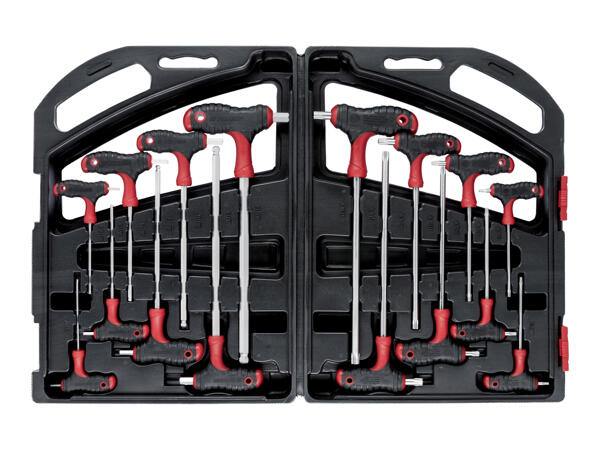 T-Handle Ball Headed Hex and Star Key Set