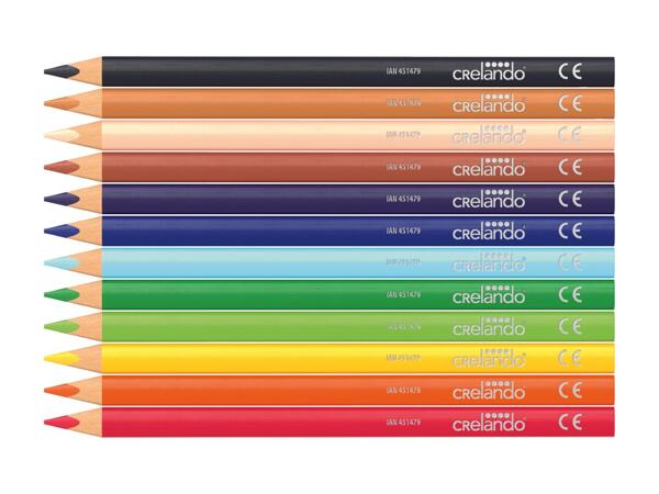 Crayons de couleur maxi, set de 12