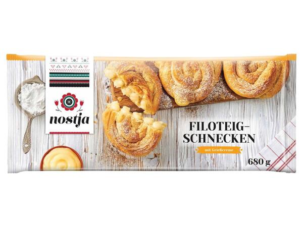 Filoteig-Schnecken