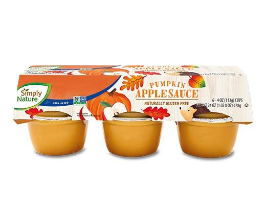 Simply Nature 
 Pumpkin Applesauce Cups