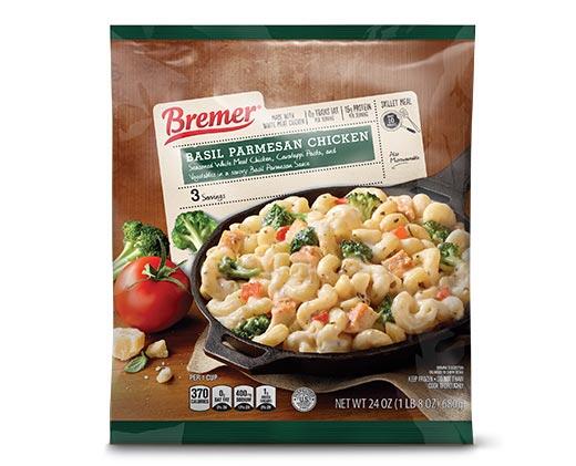 Bremer Chicken Penne Primavera or Basil Parmesan Chicken