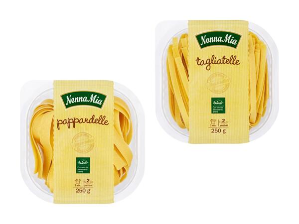 Tagliatelle/​pappardelle (action valable uniquement dans certaines parties de la Suisse alémanique et au Tessin)