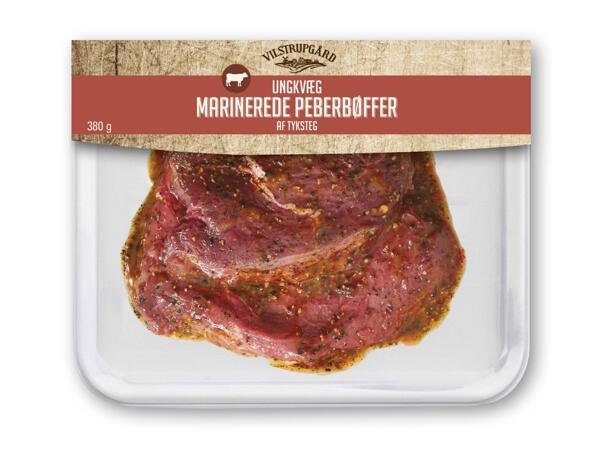 Ribeye steak, peberbøffer eller tykstegsbøffer